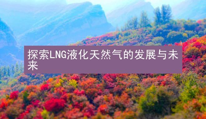 探索LNG液化天然气的发展与未来