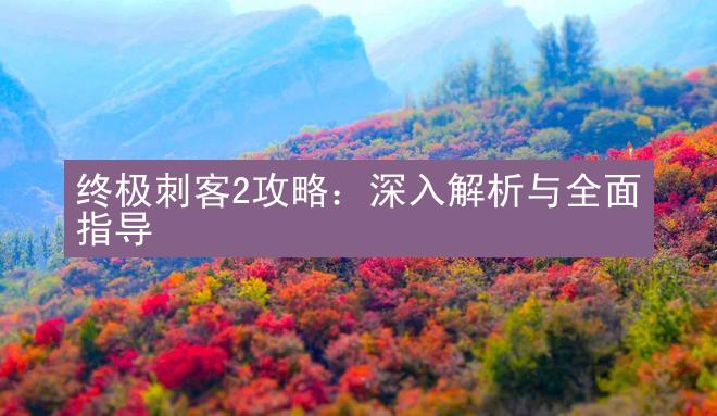 终极刺客2攻略：深入解析与全面指导